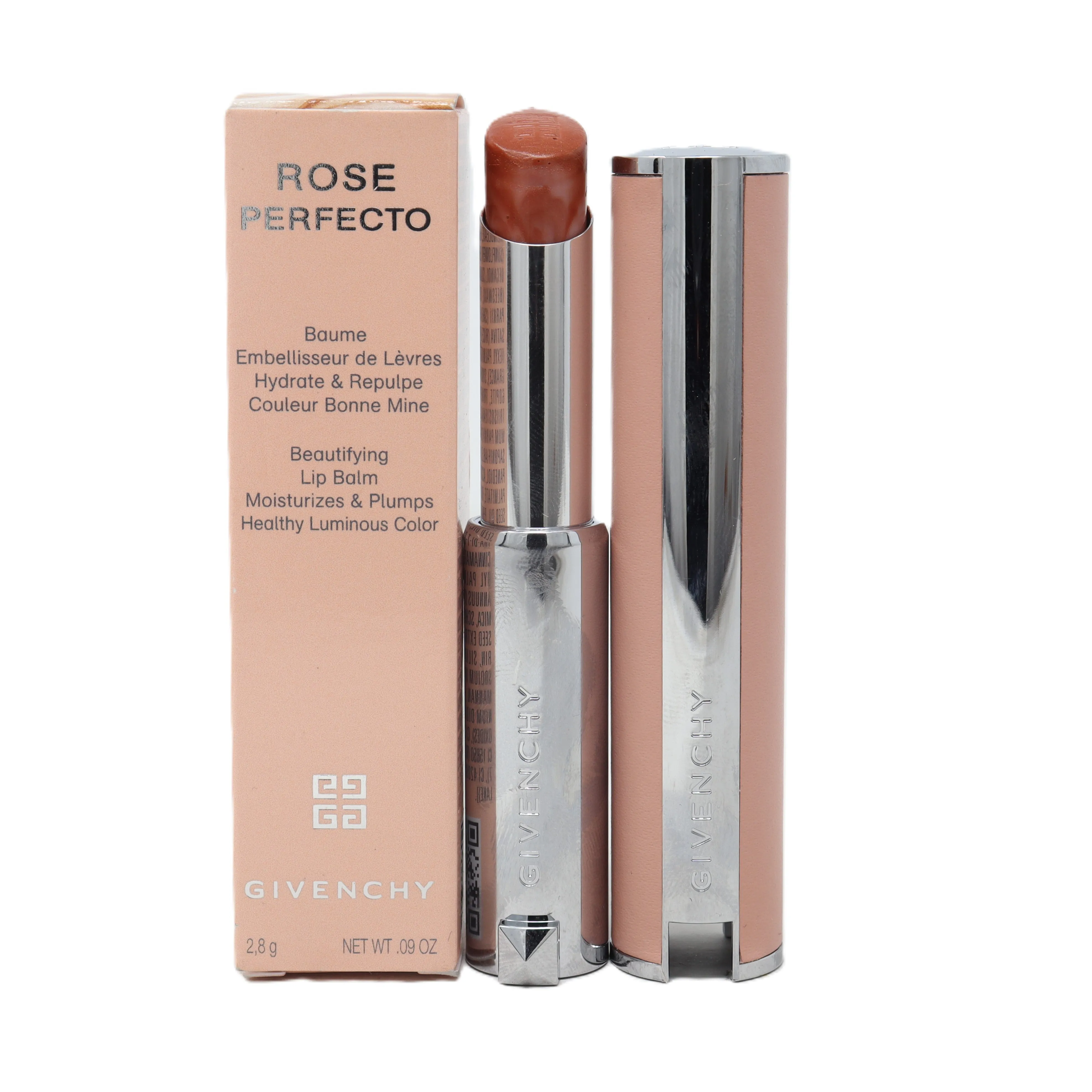 Givenchy Rose Perfecto Lip Balm 24H Hydration  0.09oz/2.8g New With Box