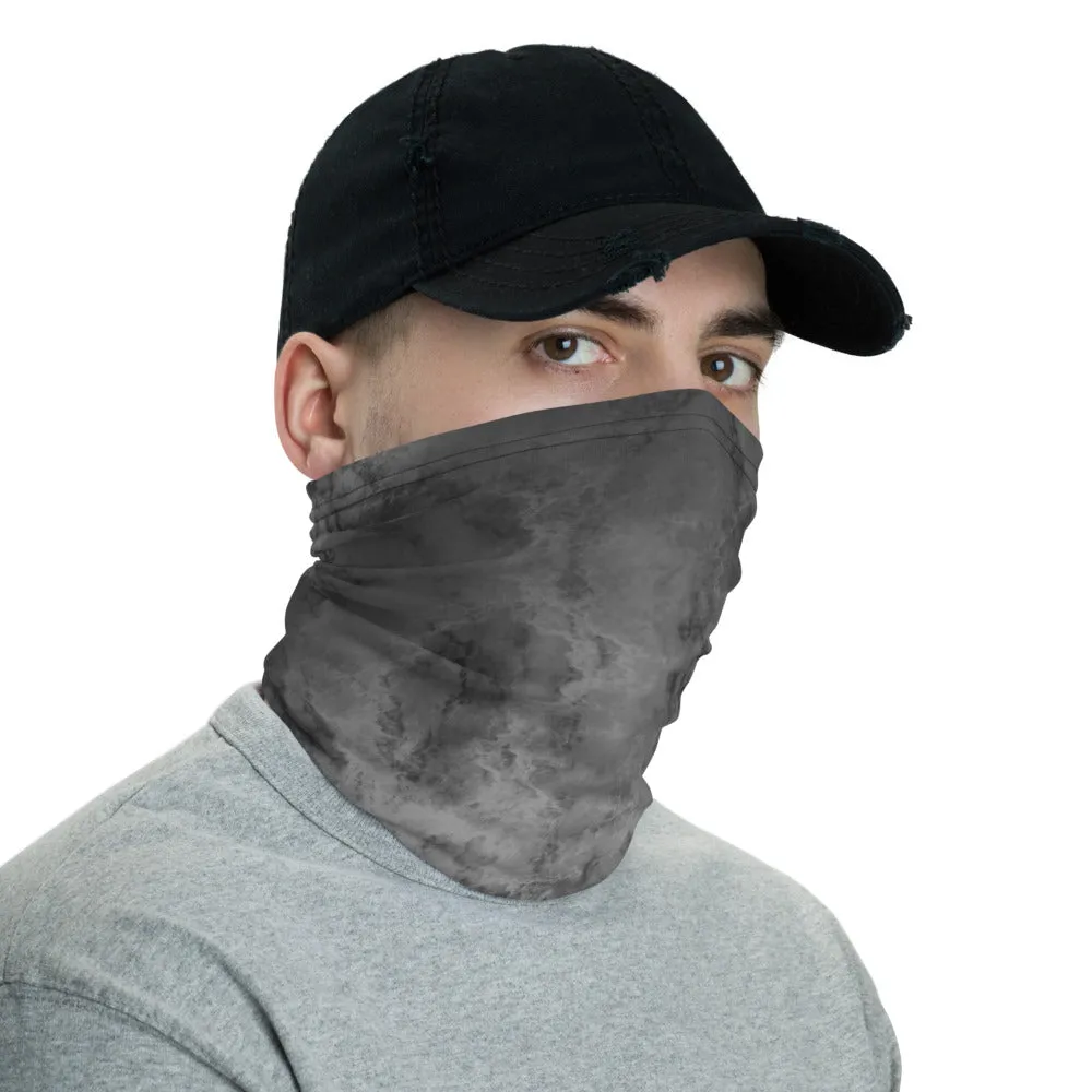 Gray Marble Face Mask Neck Gaiter