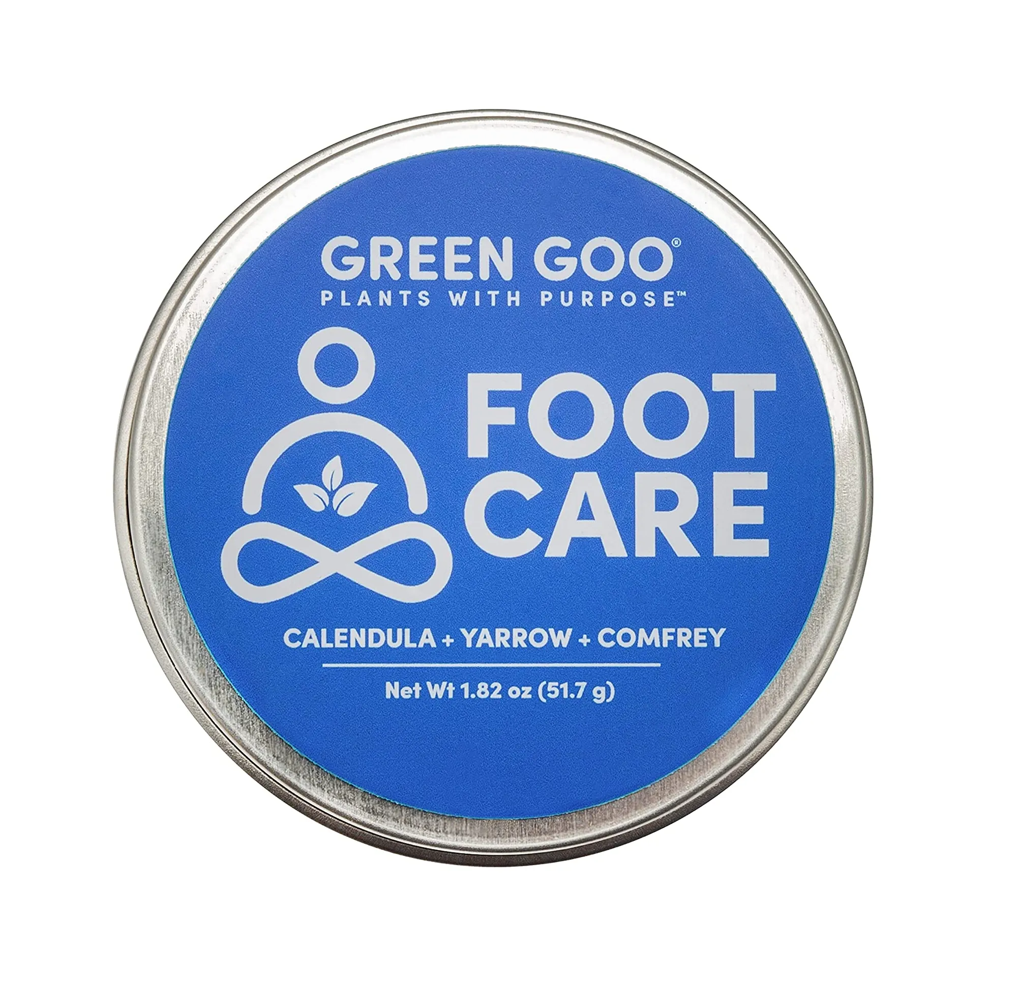 Green Goo Natural Skin Care Salve Foot Care 1.82 Ounce Large Tin