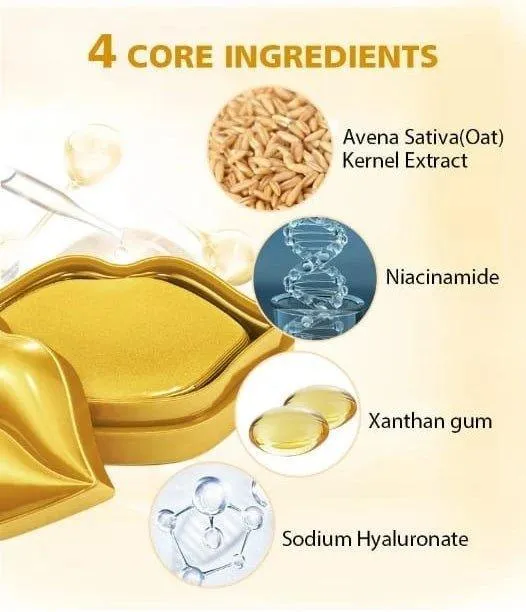 Guanjing 24k gold Lip Mask to Shape Beautiful Lips - 20 masks