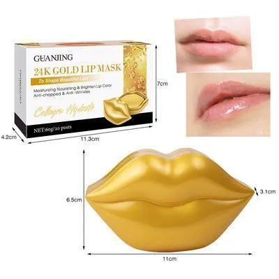 Guanjing 24k gold Lip Mask to Shape Beautiful Lips - 20 masks