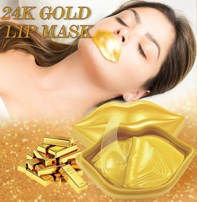 Guanjing 24k gold Lip Mask to Shape Beautiful Lips - 20 masks