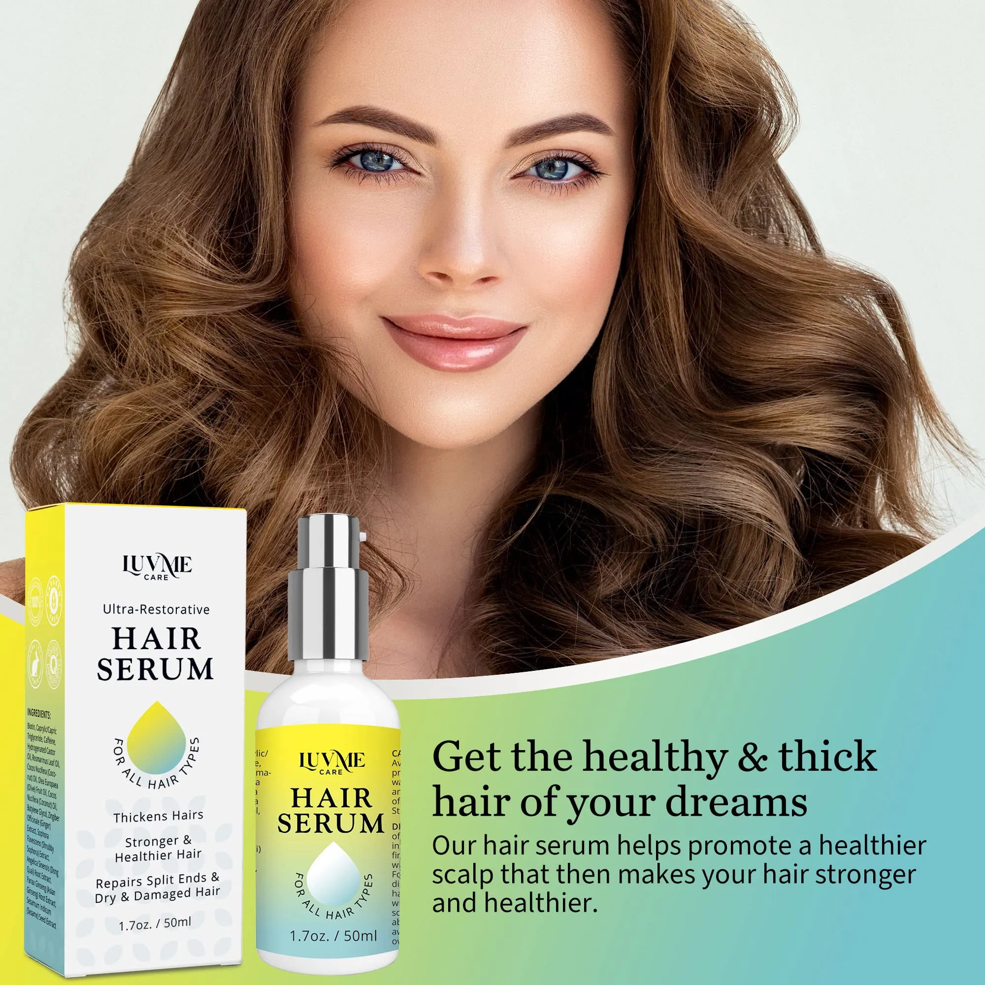 Hair Oil Serum with Biotin & Castor Oil 50 ml