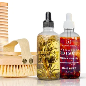 Hair Revival Duo: Rosemary & Hibiscus Oil Bundle - 15% Off