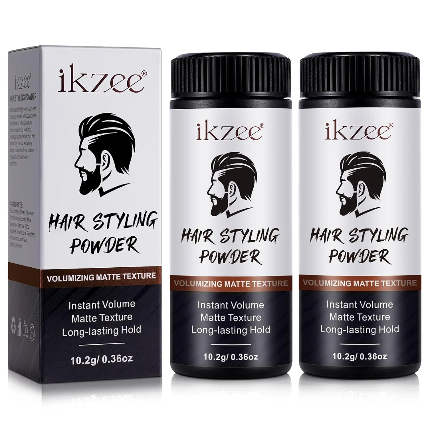 Hair Styling Powder 2 Pc Set, 10g for Natural Hair Styling Texturizing and Volumizin Hair Styling Powder, Root Lifting Hair Texture Powder for Straight, Curly, Or Wavy Hair