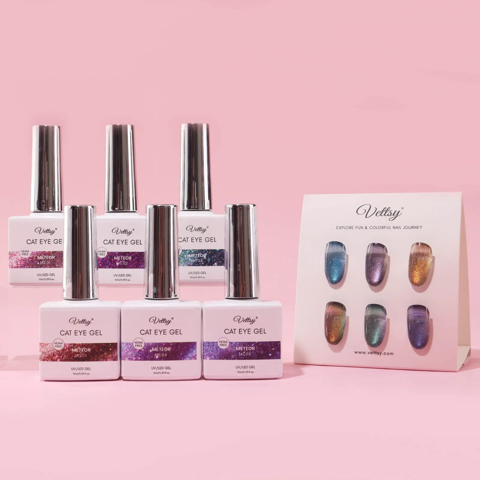 Hema-Free Cat Eye Gel Set-Meteor