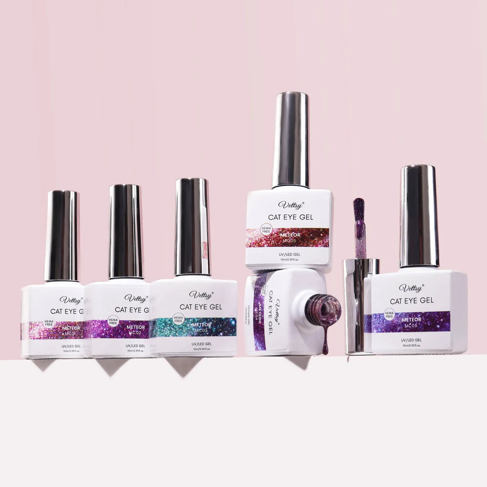 Hema-Free Cat Eye Gel Set-Meteor
