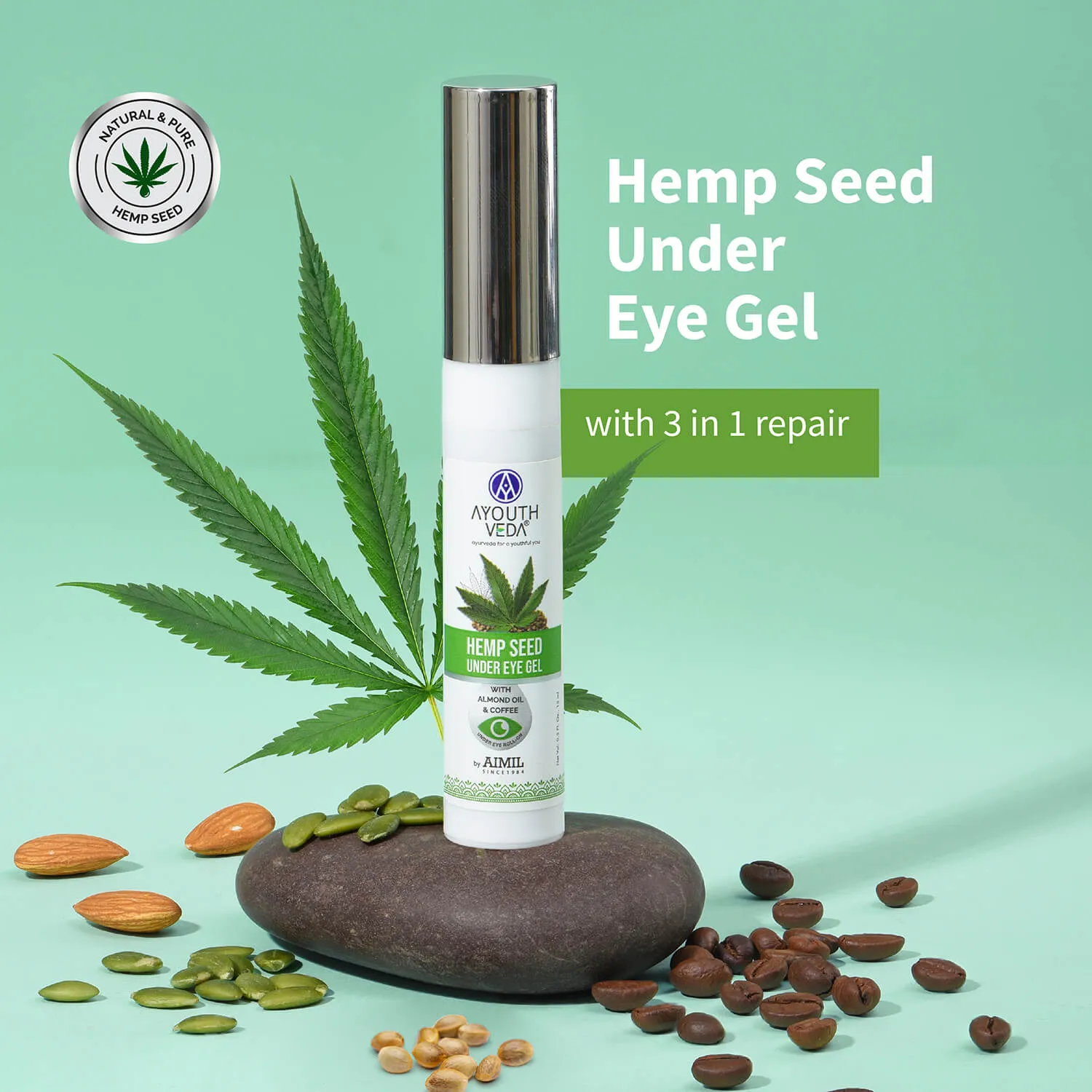 Hemp Seed Under Eye Gel For Reducing Dark Circles ( Net Qty -15ml)