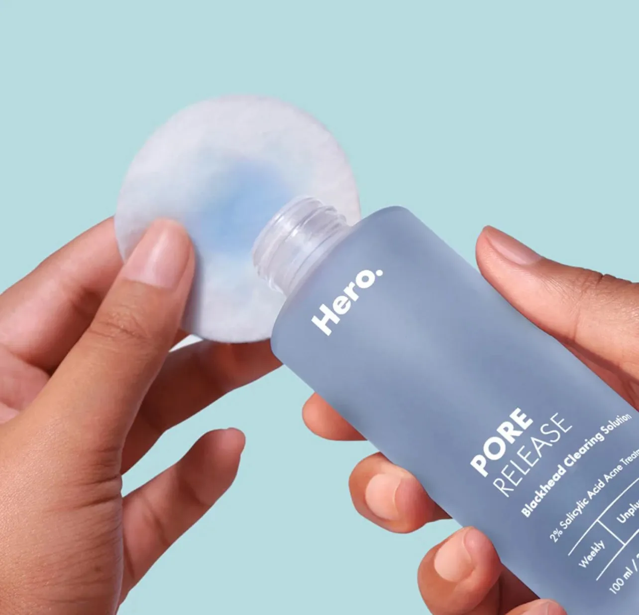 HERO pore release blackhead clear solution 2% salicylic acid acne treatment