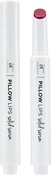 IT Cosmetics Pillow Lips Solid Serum Gloss, Like a Dream - Lip Serum   Tinted Gloss - Instant Shine & Hydration - Adds Natural Flush of Color - Collagen, Hyaluronic Acid & a Tri-Oil Complex - 0.07 oz