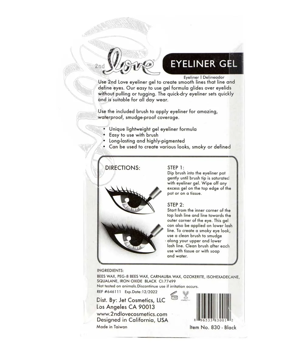 Jet Cosmetics 2Nd Love Eye Liner Gel 3 G