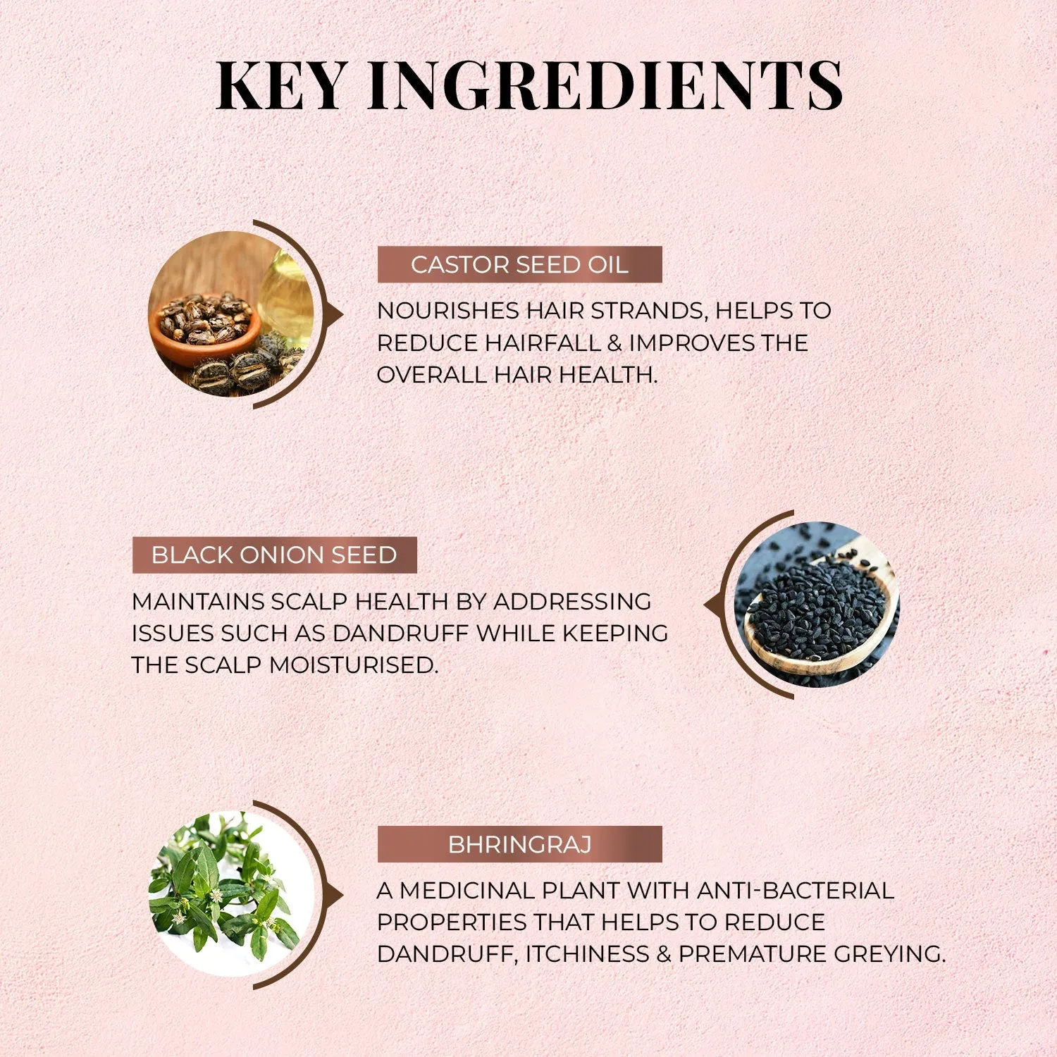 Just Herbs Castor & Black Onion Seed Hair Mask - 200 gm