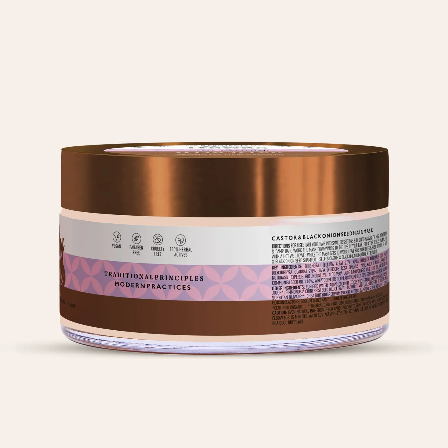 Just Herbs Castor & Black Onion Seed Hair Mask - 200 gm