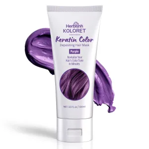 Keratin Color Depositing Hair Mask Purple