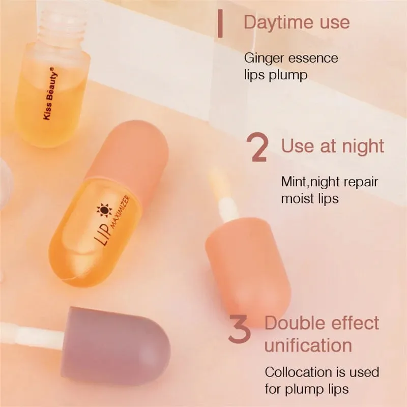Kiss Beauty- Day and Night Double Effect Lip Plumper Cofret