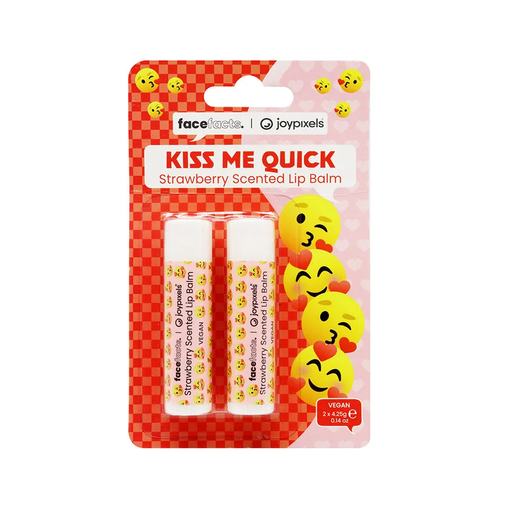 Kiss Me Quick Strawberry Scented Lip Balm 2Pack