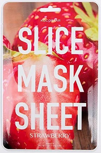 Kocostar Bundle ( Rose Lip Mask Jar, Slice Mask Strawberry, Luster Hair Capsule Mask - 7 Capsules, Rescue Eye Capsule Mask )