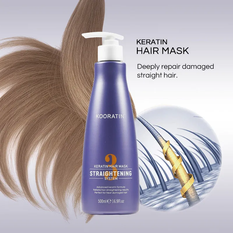 Kooratin Keratin Hair Mask Straightening System 500ml Formaldehyde Free Range
