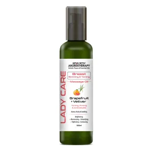 Lady Care Breast Sliming & Toning Massage Oil,Toning,Firming & Anti Cellulite, Grapefruit & Vetiver