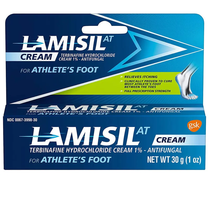 Lamisil AT Antifungal Athlete’s Foot Cream 1.05 oz (Terbinafine Hydrochloride)