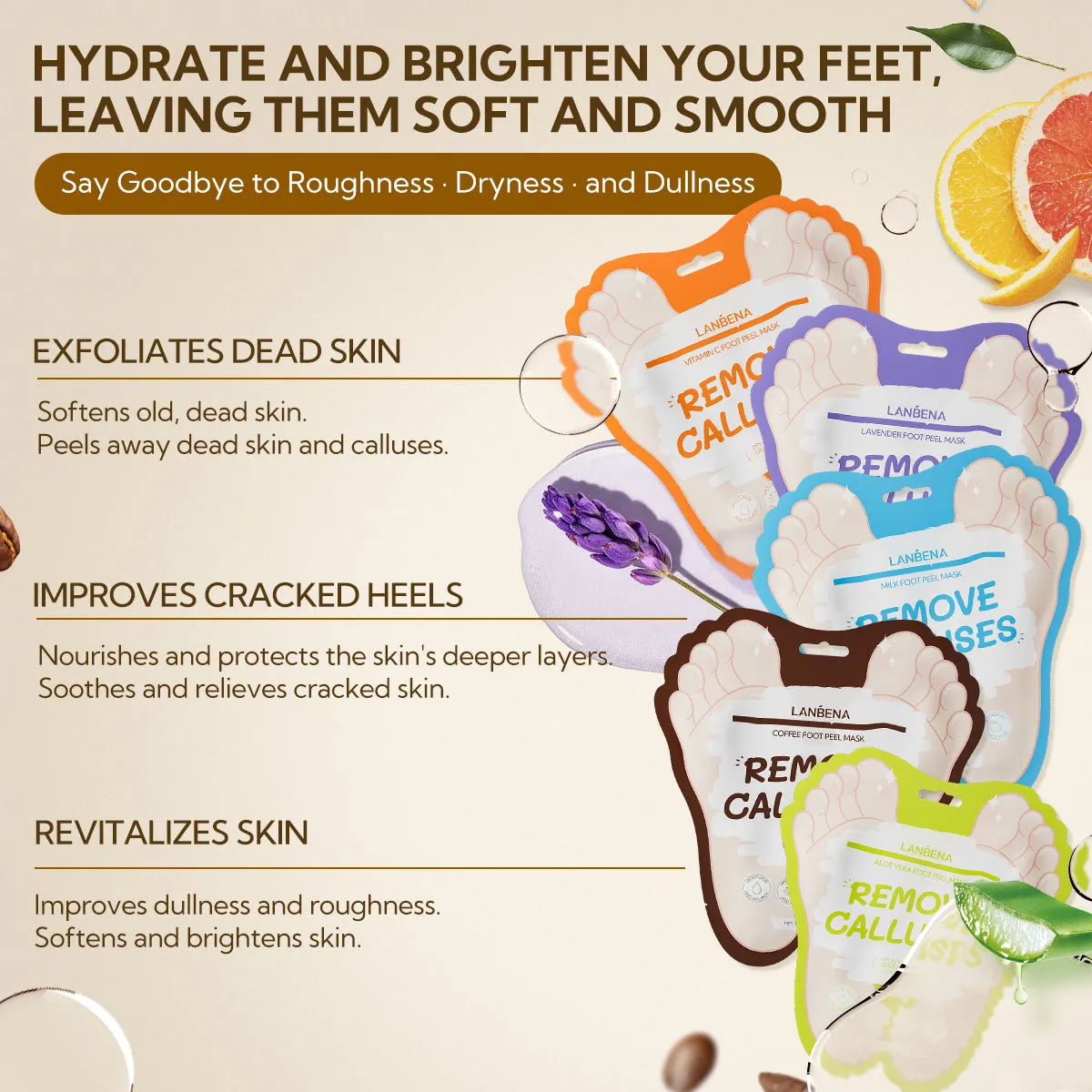 Lavender Foot Peel Mask (NEW)