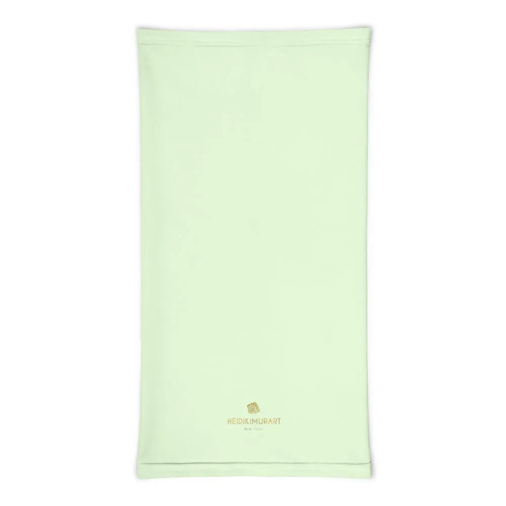 Light Green Face Mask Shield, Reusable Washable Headband Bandana-Made in USA/EU