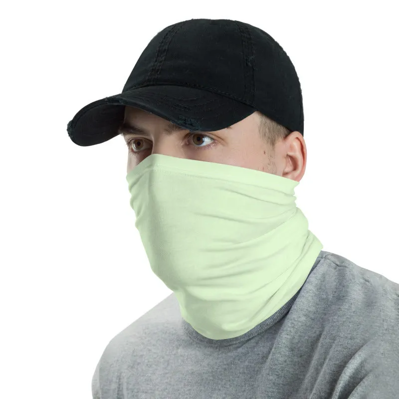 Light Green Face Mask Shield, Reusable Washable Headband Bandana-Made in USA/EU
