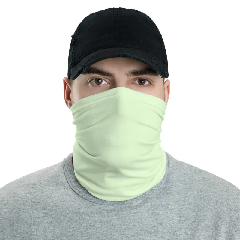 Light Green Face Mask Shield, Reusable Washable Headband Bandana-Made in USA/EU