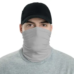 Light Grey Washable Face Mask Shield, Reusable Neck Warmer Bandana, Headband-Made in USA/EU