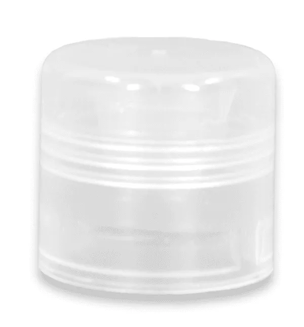 Lip Balm Tube w/ Cap - Clear - Round Set - Standard Size .15oz