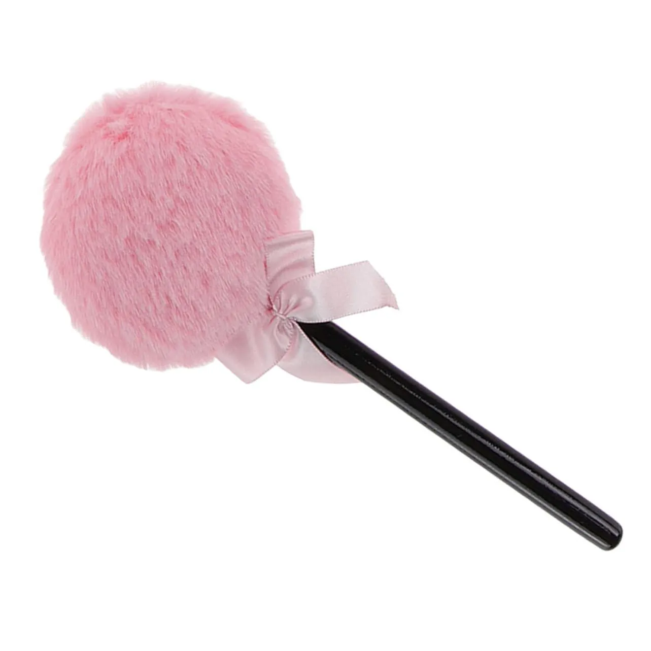 Lollipop Shaped Makeup Sponge with Long Handle Soft Fluffy Cosmetic Powder Puff for for Loose and Setting Powders for Women