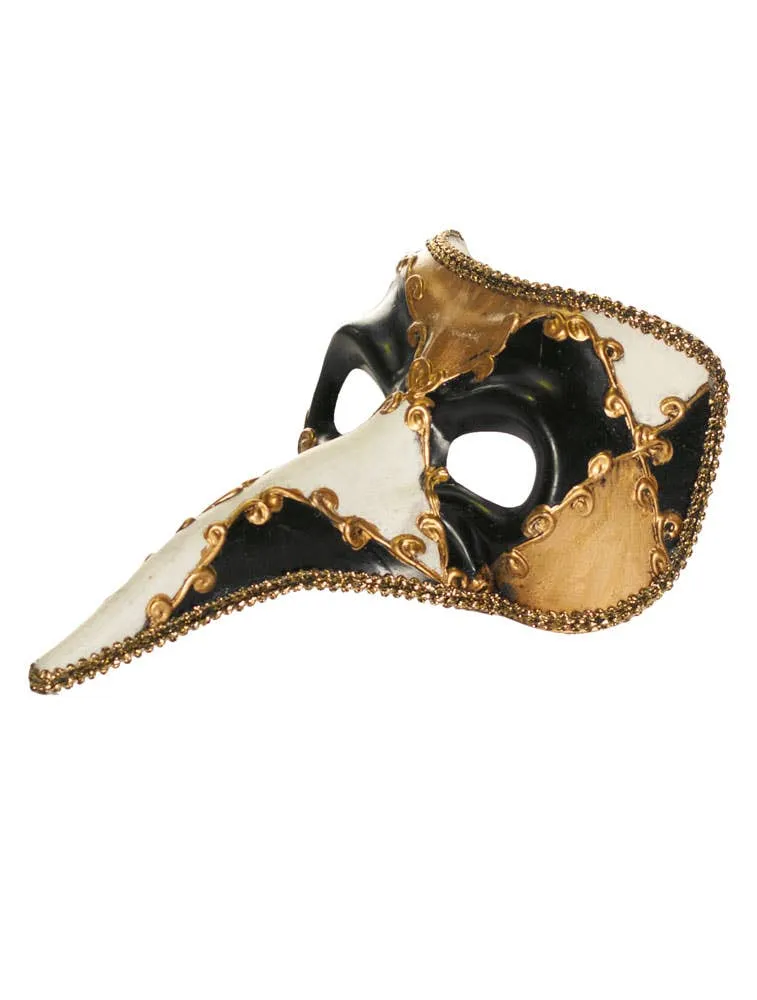 Long Nose Mens Venetian Jester Masquerade Mask