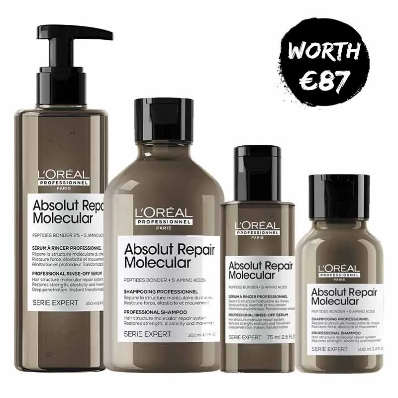 L'Oréal Professionnel Absolut Repair Molecular Home and Away Bundle Gift Set