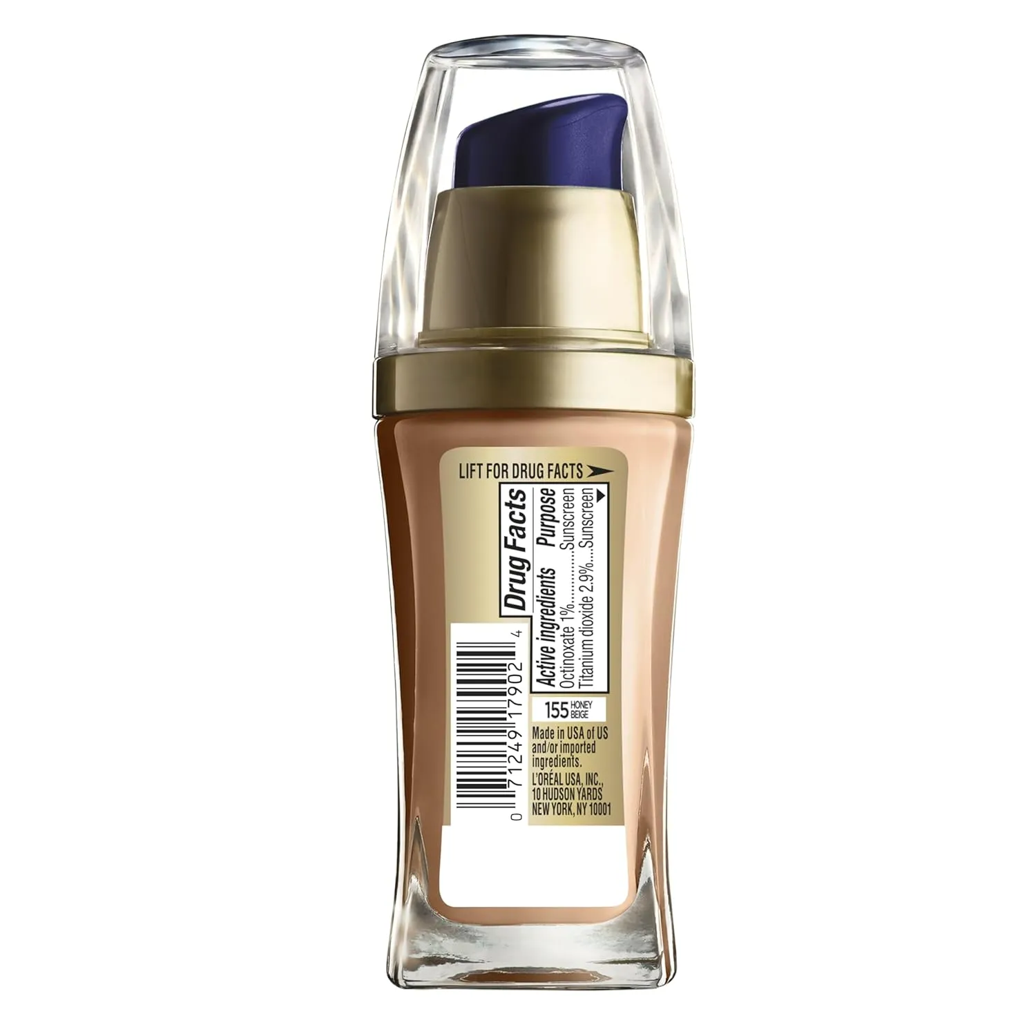 L'Oreal Paris Visible Lift Serum Absolute Foundation, Honey Beige, 1 Ounce