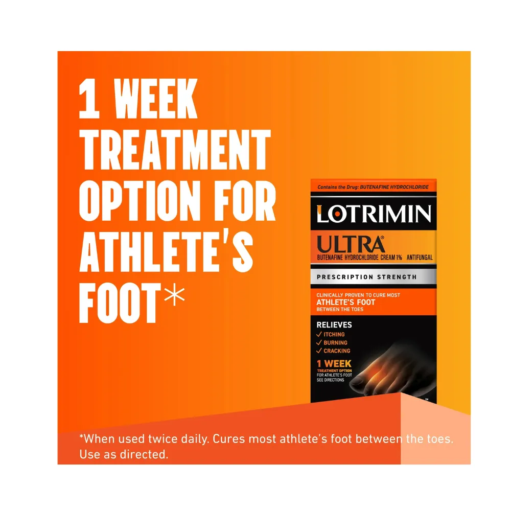 Lotrimin Ultra 1 Week Athlete's Foot Treatment Antifungal Cream,