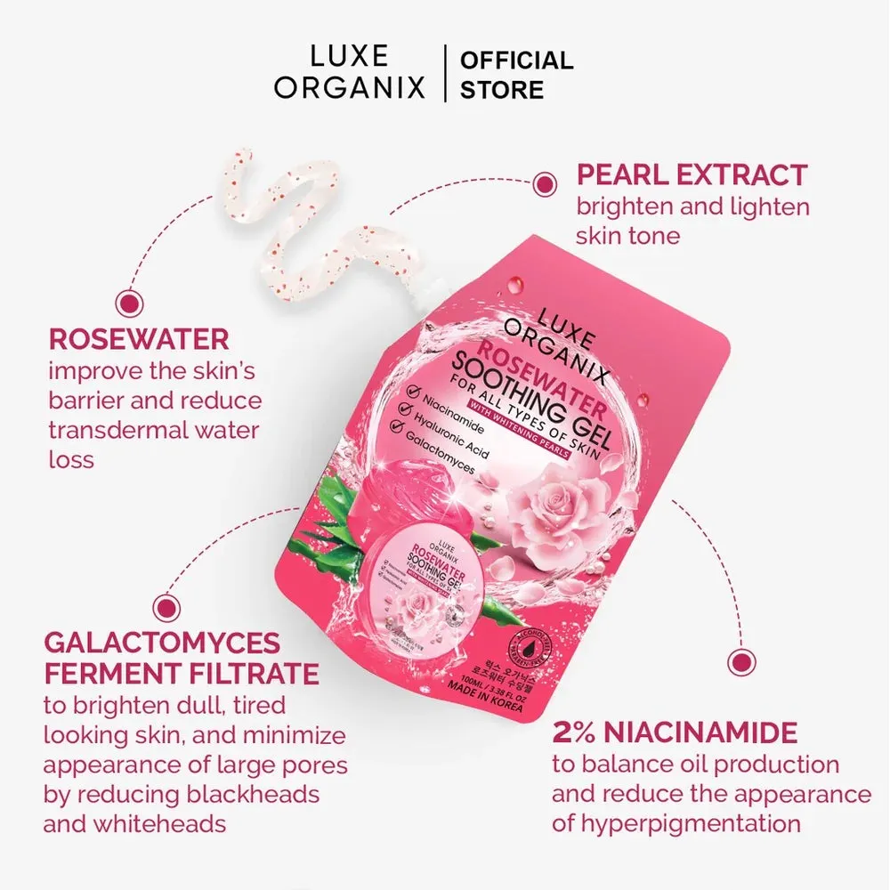 Luxe Organix Rosewater Soothing Gel 100ml