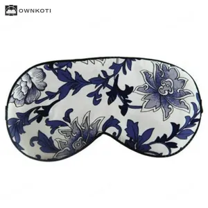 Luxurious Printed Silk Blackout Sleep Eye Mask