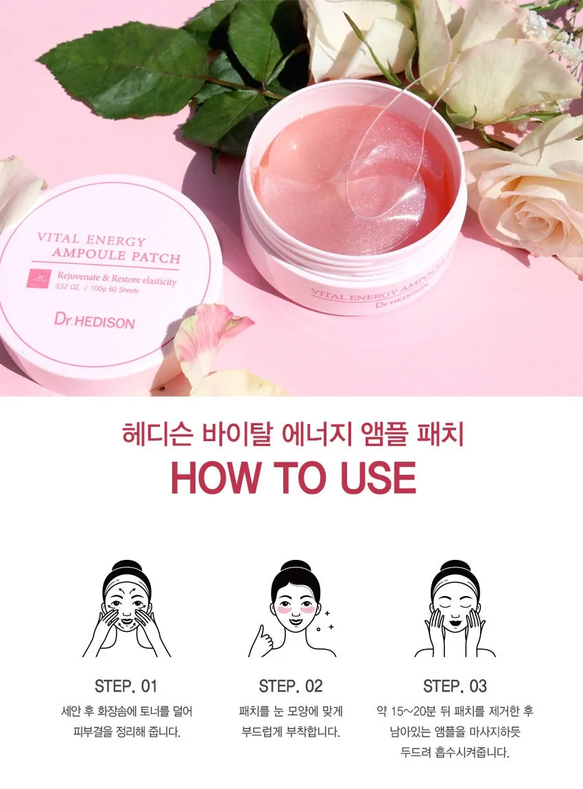 Made in korea Dr.HEDISON VITAL ENERGY AMPOULE PATCH (1 1)60P 60P