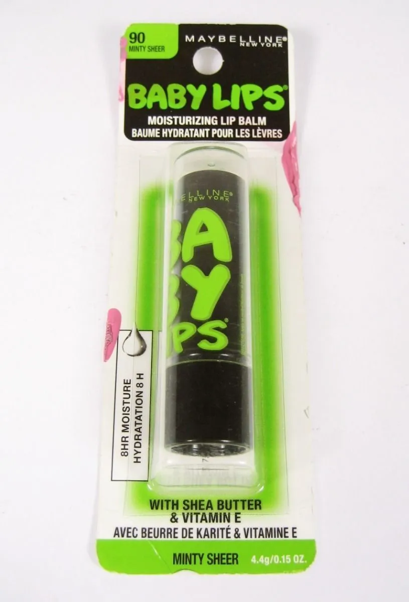 Maybelline Baby Lips Moisturizing Lip Balm 90 Minty Sheer *SEALED*