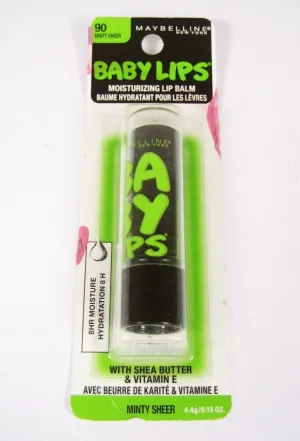 Maybelline Baby Lips Moisturizing Lip Balm 90 Minty Sheer *SEALED*
