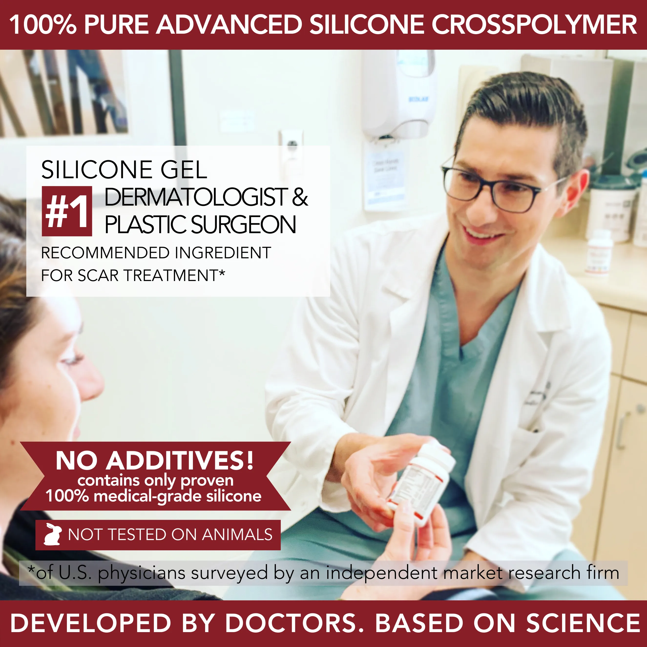 Medical-grade Silicone Scar Gel "Semi-Solid Sheeting"