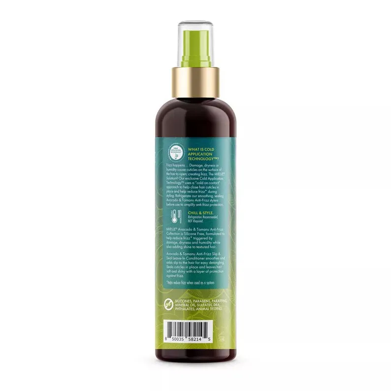 MIELLE ORGANICS AVOCADO & TAMANU Anti-Frizz Slip & Seal Leave-In Conditioner 8oz
