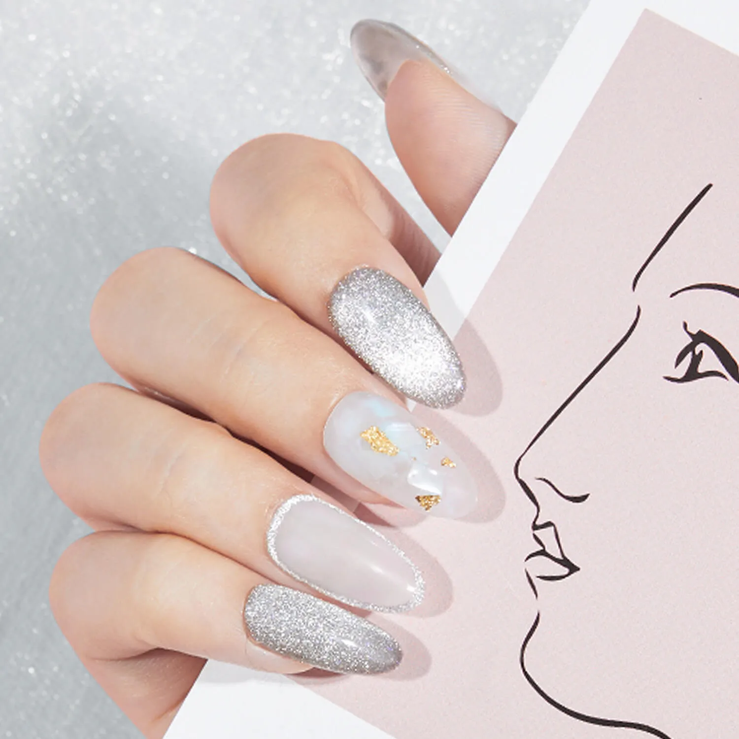 Milky Dust - Modelones Gel Nail Polish Cat Eye Gel 15ml