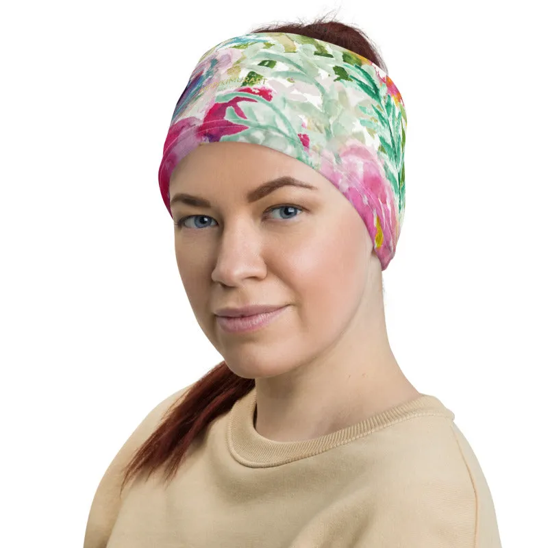 Mixed Floral Face Mask, Face Cover Shield, Reusable Washable Bandana-Made in USA/EU