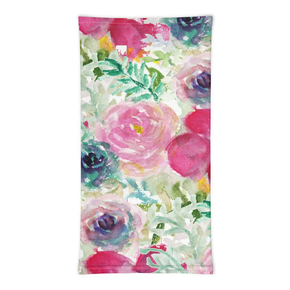 Mixed Floral Face Mask, Face Cover Shield, Reusable Washable Bandana-Made in USA/EU