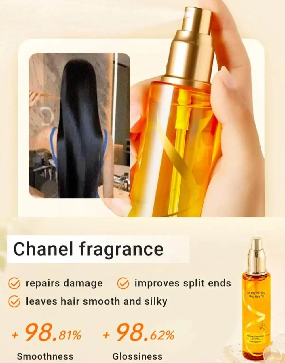 Moisturizing & Strengthening Silky Hair Oil (Pack of 2 and 4)