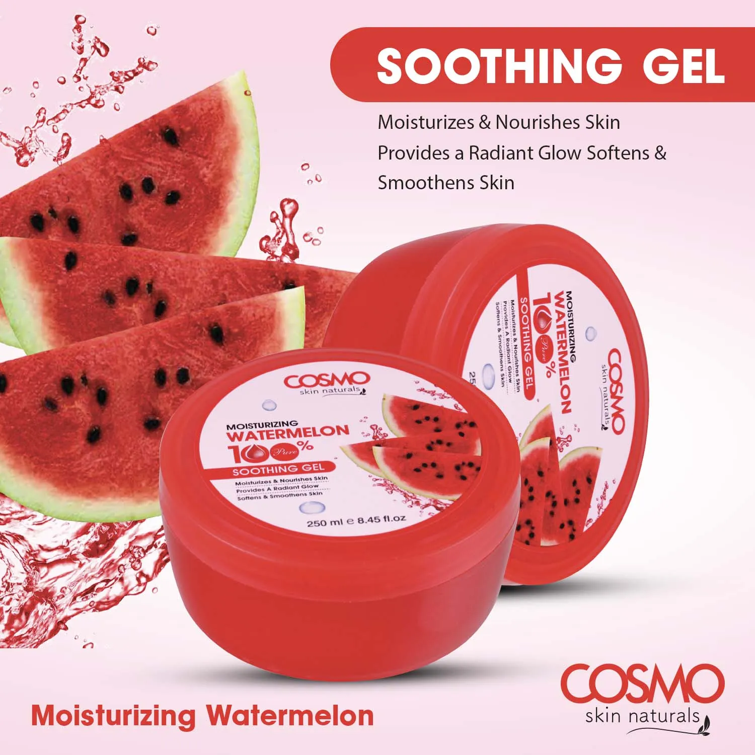 MOISTURIZING WATERMELON 100% PURE - SOOTHING GEL