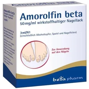 Nail fungus treatment, AMOROLFINE beta, nail polish