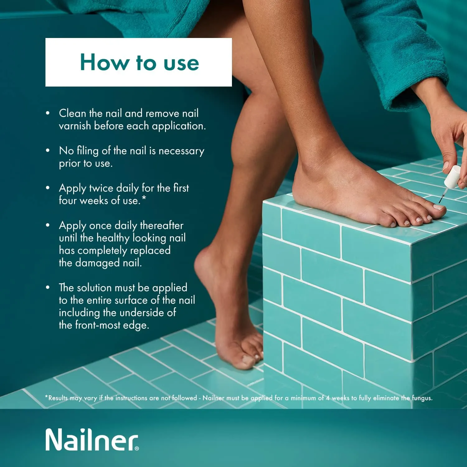 Nailner 2-in-1 Fungal Nail Treatment Brush, 5ml - Healthy & Bright Nails