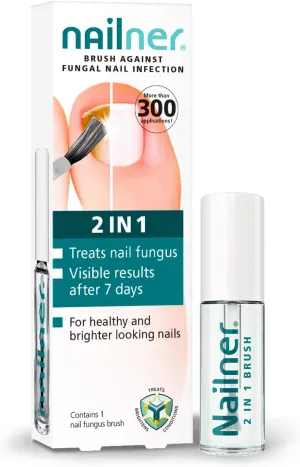 Nailner 2-in-1 Fungal Nail Treatment Brush, 5ml - Healthy & Bright Nails